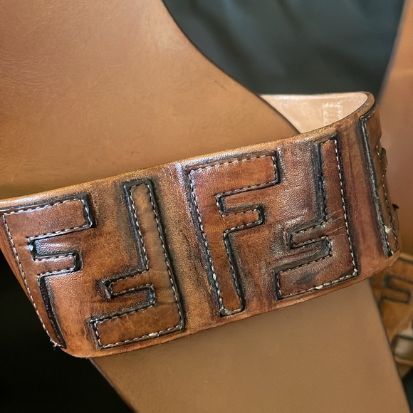 Authentic Fendi Leather Sandals - Picture 16 of 16